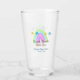 Retro Rinbow twinkle twinkle Little stars baby sh Glaskopp