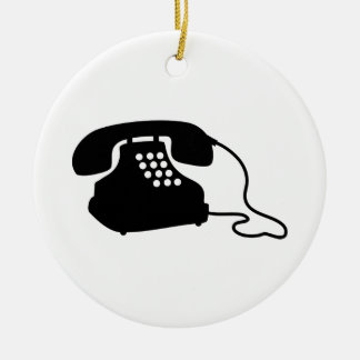 Retro ringa julgransprydnad keramik