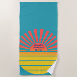 Retro Rising Sun Möhippa Blå Röd Gul