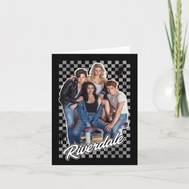 Retro Riverdale Group Graphic Anteckningskort (Framsida)