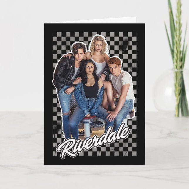 Retro Riverdale Group Graphic Kort (Framsida)