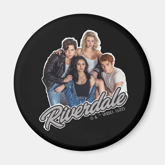 Retro Riverdale Group Graphic Magnet (Framsidan)