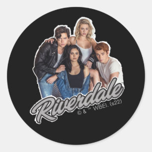 Retro Riverdale Group Graphic Runt Klistermärke