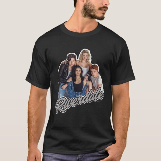 Retro Riverdale Group Graphic T Shirt (Framsida)