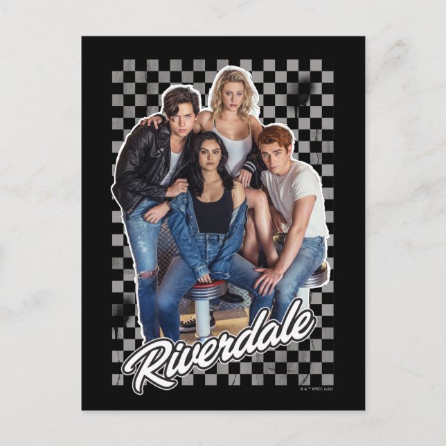 Retro Riverdale Group Graphic Vykort (Framsida)