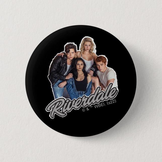 Retro Riverdale Gruppgrafik Knapp (Framsida)