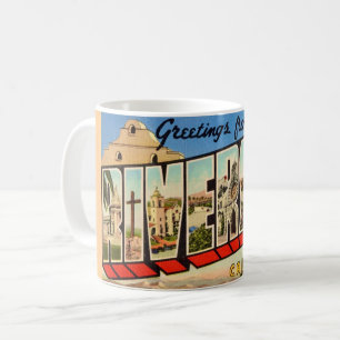 Retro Riverside California Hälsning Mugg