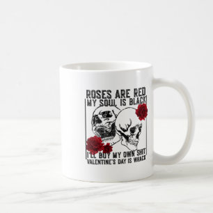Retro Ro är rött Min själ är svart Skeleton-mot Kaffemugg