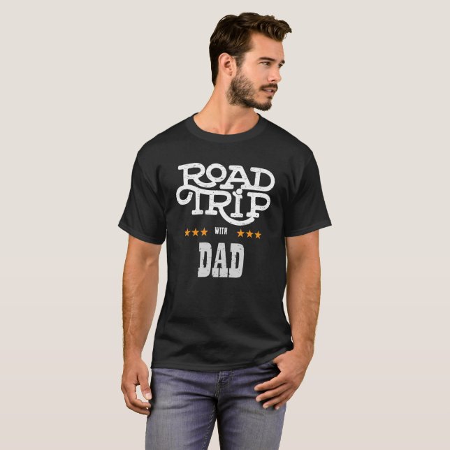 Retro Road Trip med Pappa T Shirt (Hel framsida)