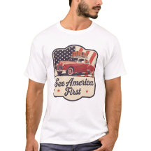 Retro Roadtrip USA 4:e juli Patriotic