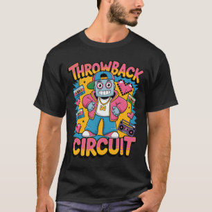 Retro Robot 90s Hip hop Design - Roligtens Tecknad T Shirt