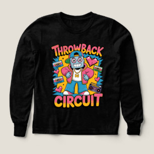 Retro Robot 90s Hip hop Design - Roligtens Tecknad T Shirt