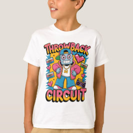 Retro Robot 90s Hip hop Design - Roligtens Tecknad T Shirt