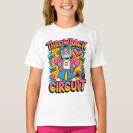 Retro Robot 90s Hip hop Design - Roligtens Tecknad T Shirt