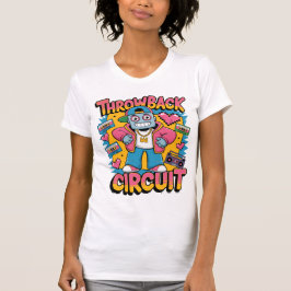 Retro Robot 90s Hip hop Design - Roligtens Tecknad T Shirt