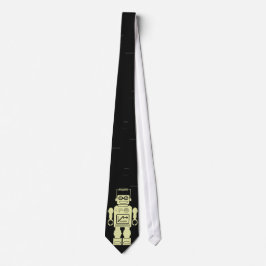 Retro Robot Gult Tie Slips