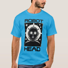 Retro Robot Head T Shirt
