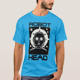 Retro Robot Head T Shirt