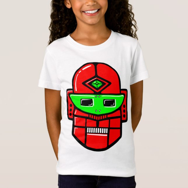 Retro Robot Huvud - Anpassad Tröja (Framsida)