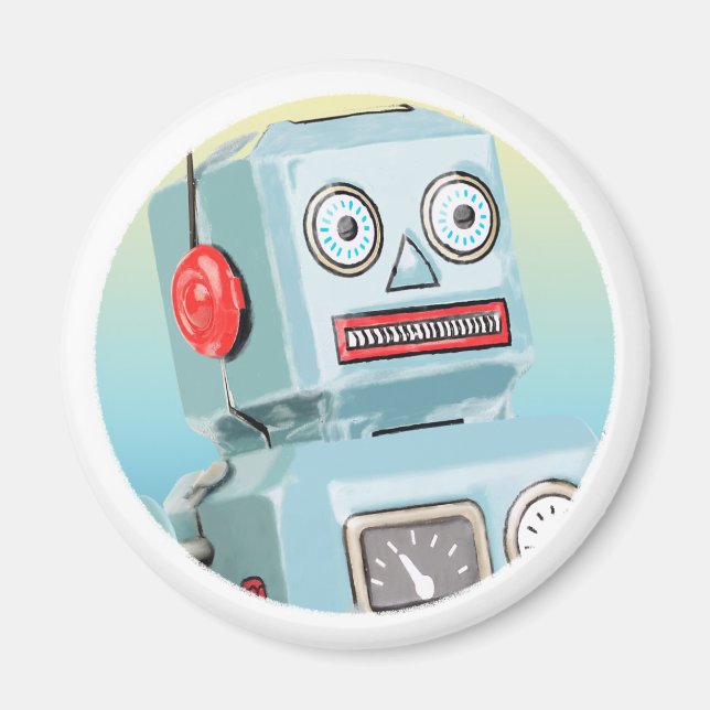Retro Robot Magnet (Framsidan)