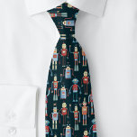 Retro Robot Mönster Mörk Slips<br><div class="desc">Cute och hjälpsamma robotar för tittar i stil på 1950-talet. Farfar gjorde nog de här i sin byggnad. Konstgjord intelligens,  men inte på ett skrämmande sätt. Originalkonst av Nic Squirrell.</div>