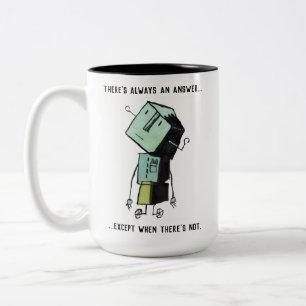 Retro robot mugg