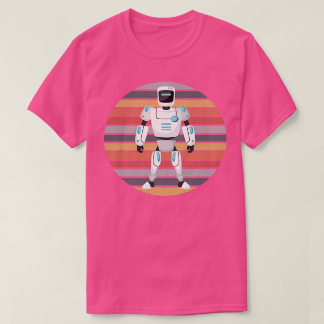 Retro Robot Robotics Science Student Robot Enthusi T Shirt (Design framsida)