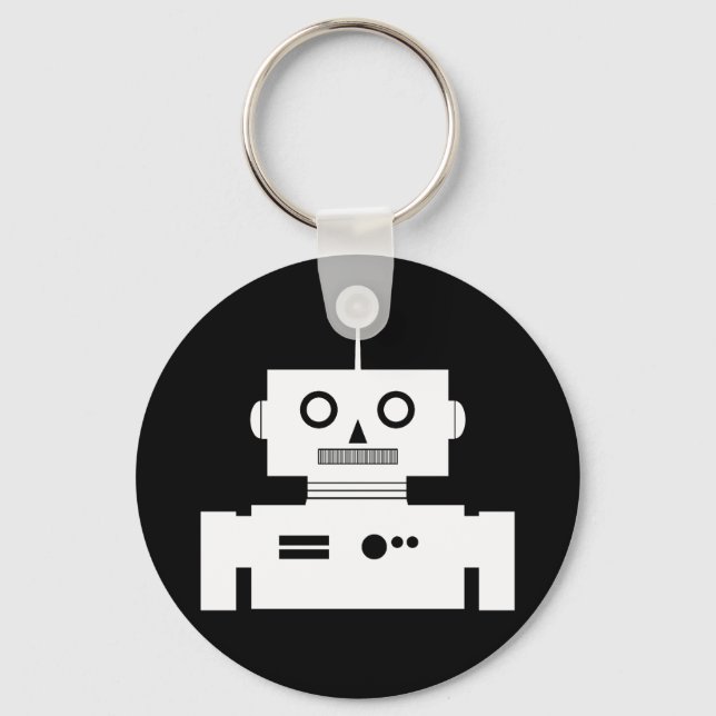 Retro Robot Shape Keychain Nyckelring (Framsida)