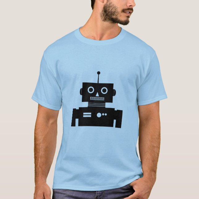 Retro Robot Shape Shirt Tee (Framsida)