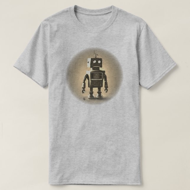 Retro Robot T-Shirt (Design framsida)
