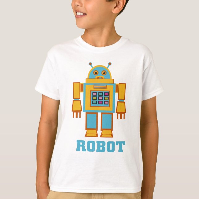 Retro Robot T-Shirt (Framsida)