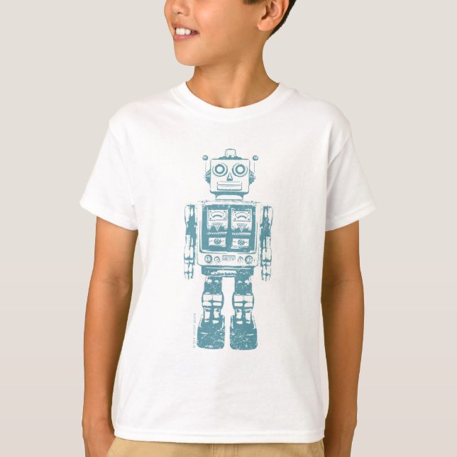Retro Robot T Shirt (Framsida)