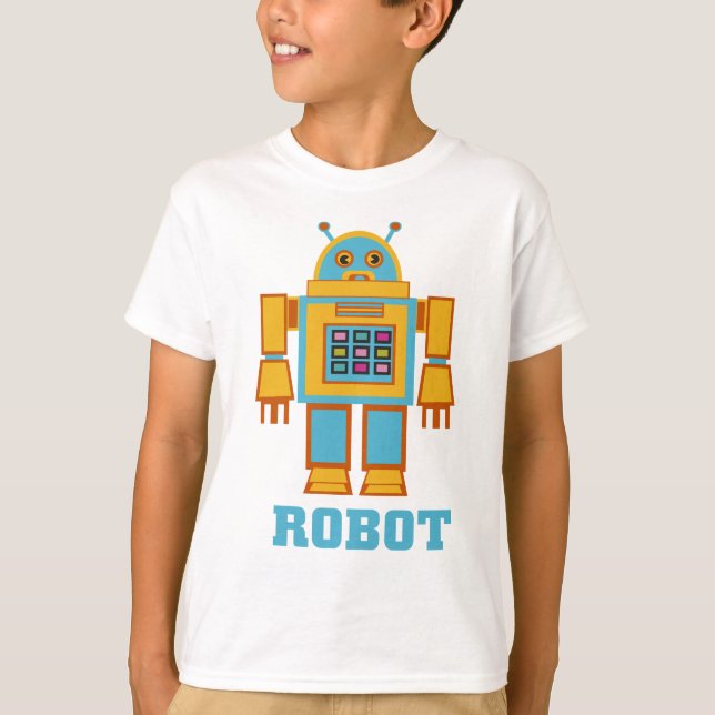 Retro Robot T-shirt (Framsida)