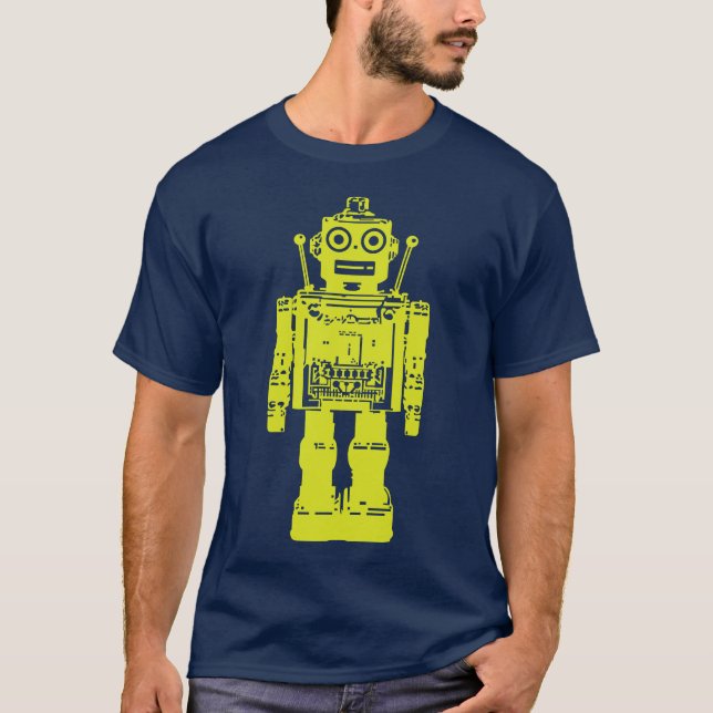 Retro Robot Tee Shirt (Framsida)