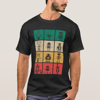 Retro Robots Vintage Robotics T Shirt