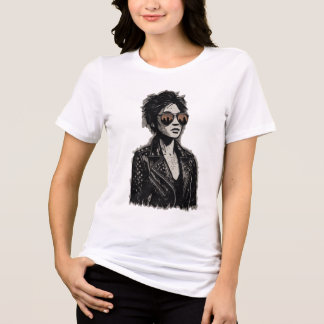 Retro Rock Girl Graphic – Grunge Vintage ArT-Shirt T Shirt
