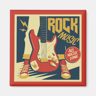Retro Rock musik magnet