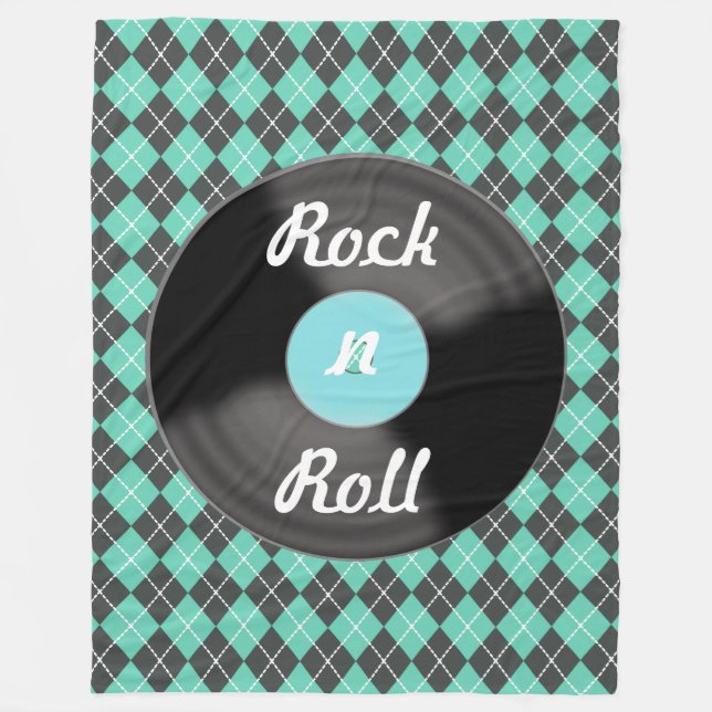 Retro Rock n Roll inspelning Filträdlig filt prese (Framsidan)