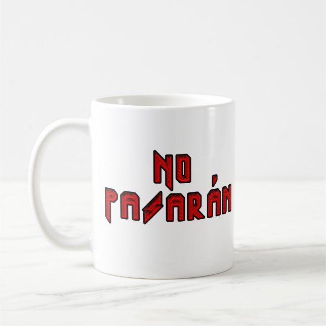 Retro Rocker - No Pasaran Kaffemugg (Vänster)