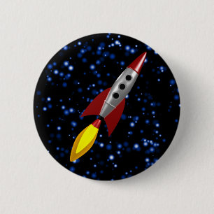 Retro Rocket 3d Knapp