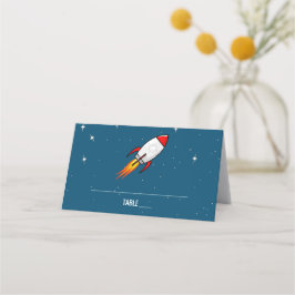 Retro Rocket Bröllop Placeringskort