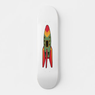 Retro Rocket - Färg Skateboard Bräda 21,5 Cm