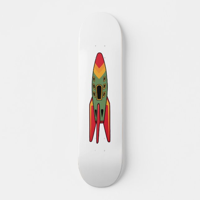 Retro Rocket - Färg Skateboard Bräda 21,5 Cm (Framsida)