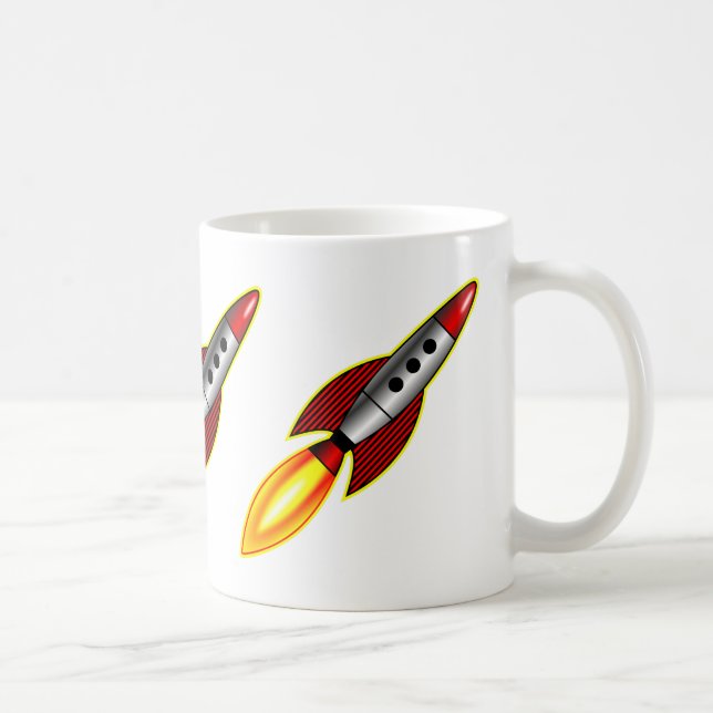Retro Rockets - II Kaffemugg (Höger)