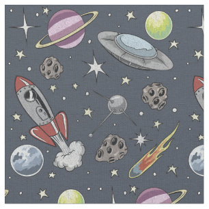 Retro Rockets Tyg