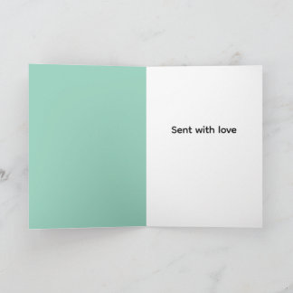 Retro rockin rabbit greeting kort