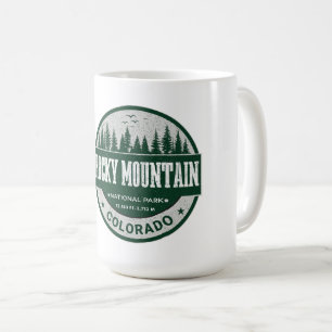 Retro Rocky Mountain National Park Colorado vandri Kaffemugg