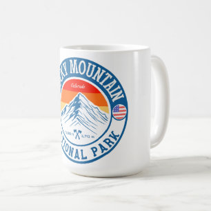 Retro Rocky Mountain National Park Colorado vandri Kaffemugg
