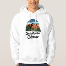 Retro Rocky Mountain nationalpark Hoodie