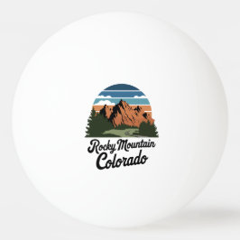 Retro Rocky Mountain nationalpark Pingisboll